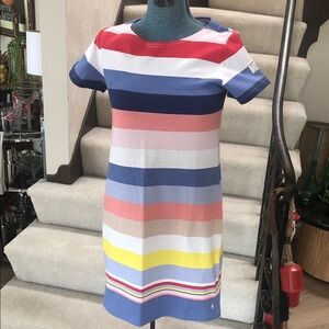 JOULES short sleeve striped dress NWT